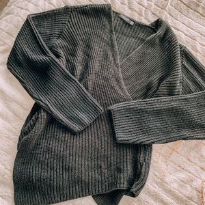 Wrap around sweater